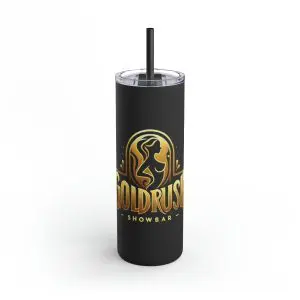 Black Skinny Matte Tumbler, 20oz