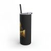 Black Skinny Matte Tumbler, 20oz - Image 4