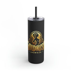 Black Skinny Matte Tumbler, 20oz